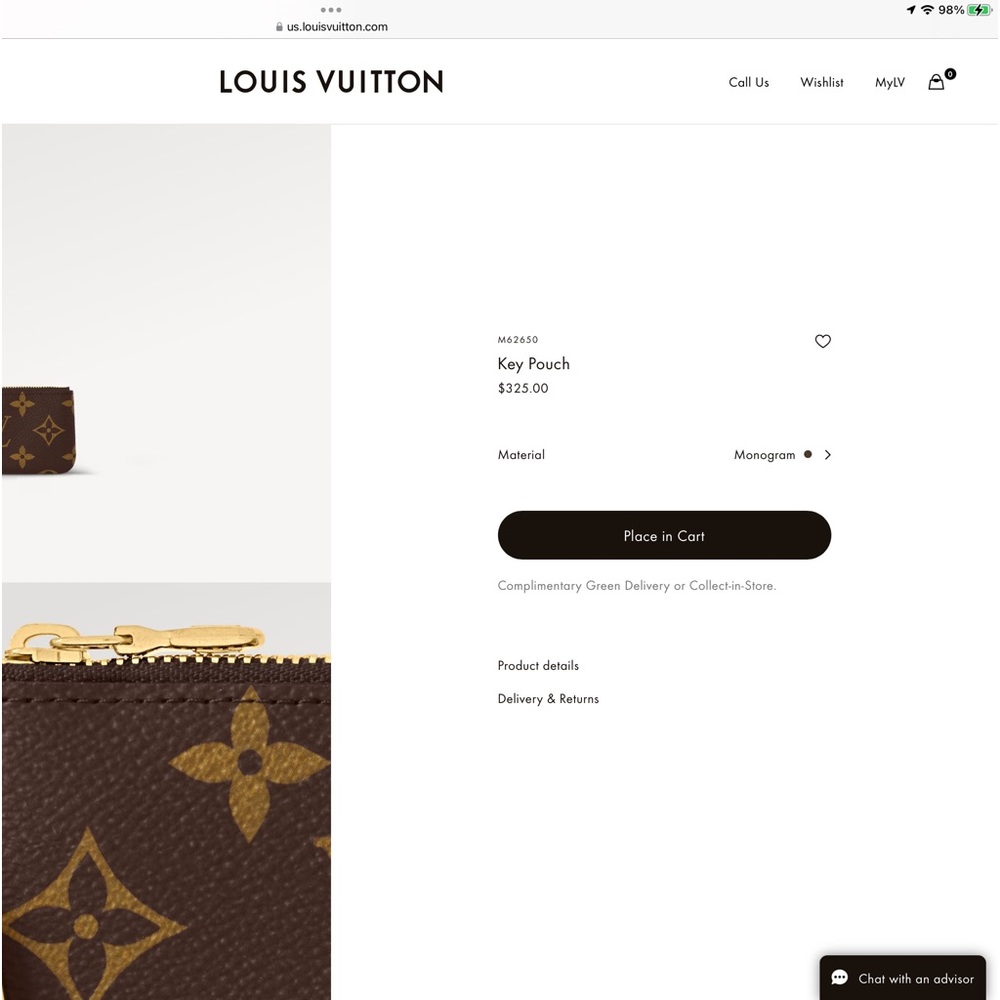 COPY - New in box . Authentic Louis Vuitton key chain